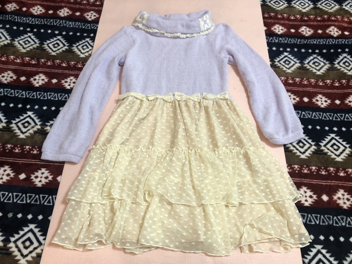 Tanakasan Shop アクシーズファムキッズ ワンピース 150センチ キッズ ジュニア 女の子 セーターワンピース Axes Femme Kids Tanakasan Shop アクシーズファムキッズ ワンピース 150センチ キッズ ジュニア 女の子 セーターワンピース Axes Femme Kids