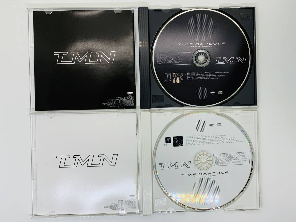 即決CD TMN(TM NETWORK) / TIME CAPSULE all the singles / TMネットワーク / 初回盤 2枚組 フォトブック付 アルバム 2枚組 U01_画像3