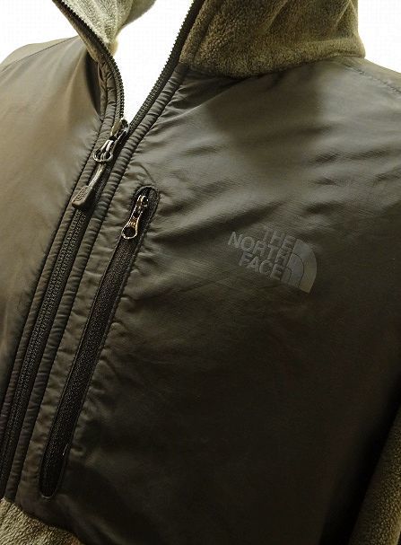 THE NORTH FACE ノースフェイス 配色 ラグラン ナイロン×フリース ジャケット アウトドア (XL) グレー_画像2