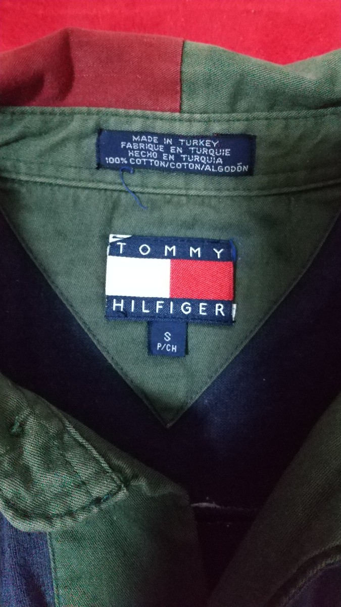 tommy hilfiger トミーヒルフィガー 刺繍 長袖 ポロシャツ 90s 激レア 匿名発送  即購入可
