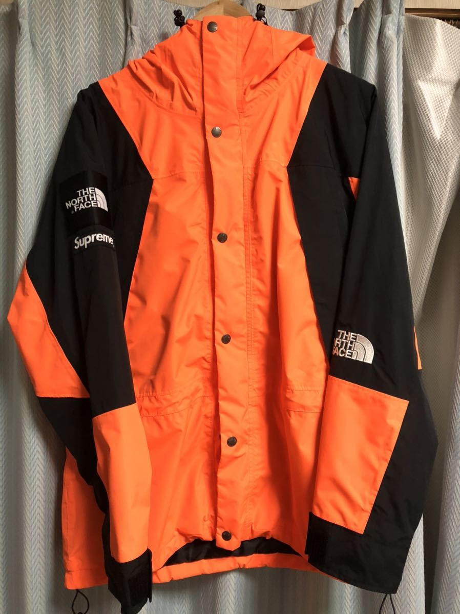 supreme the north face mountain light jacket orange