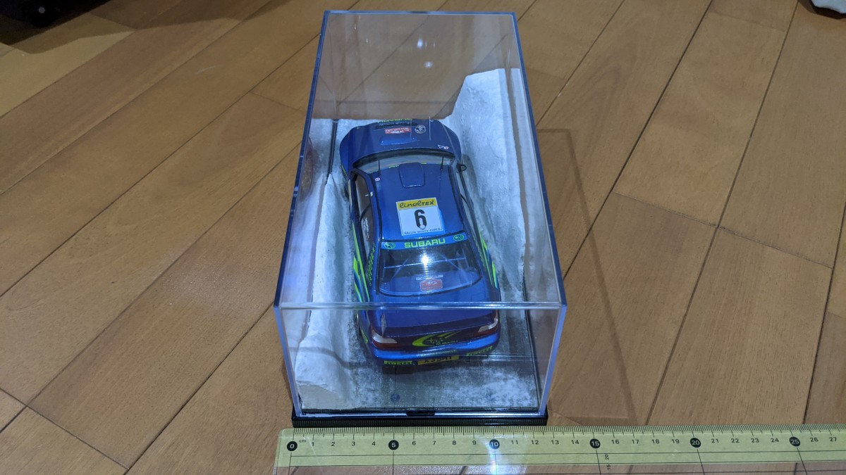 スバルインプレッサ　1/24　ジオラマベース付　完成品