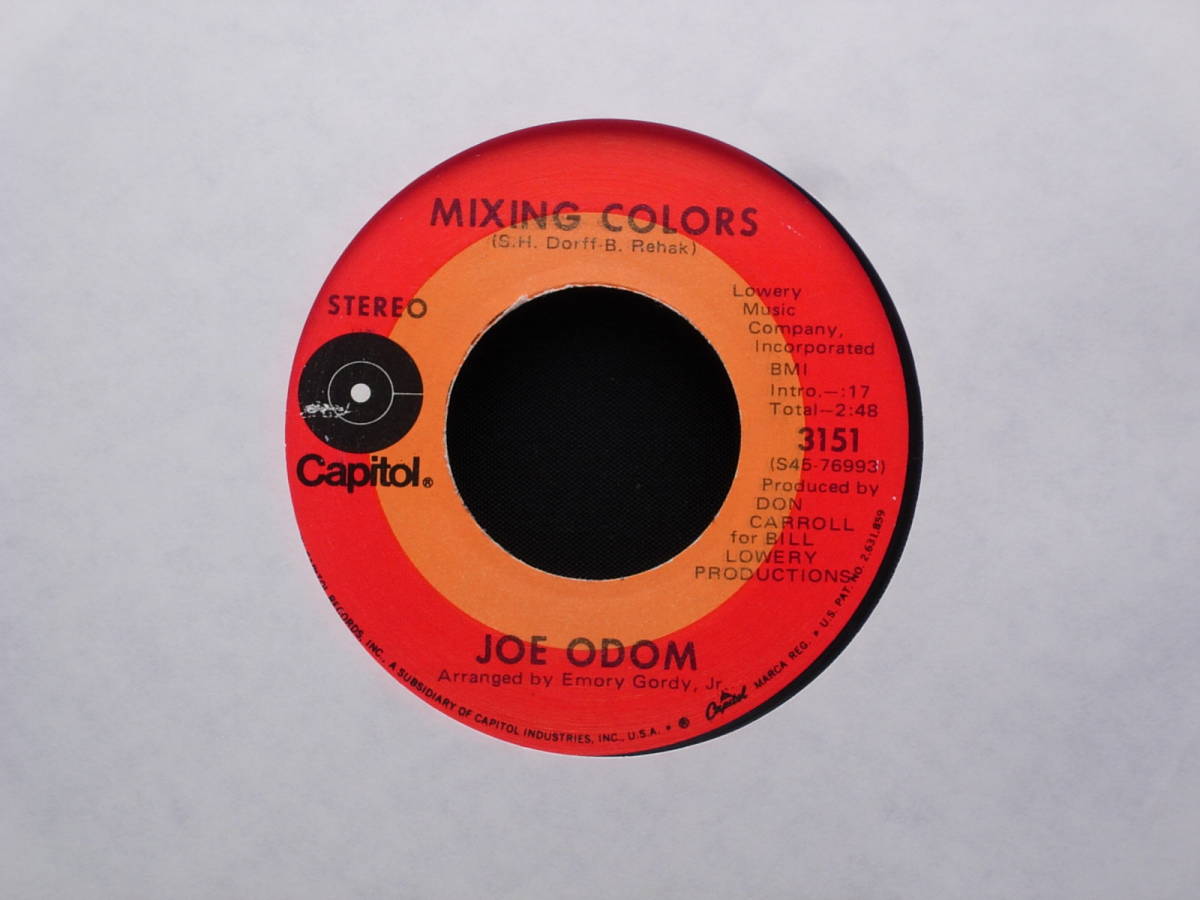 Joe Odom - God Bless The Po' Folks / Mixing Colors_画像2