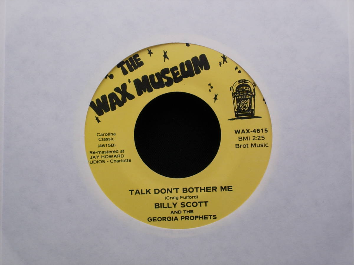 Billy Scott And The Georgia Prophets - I Ain't Never / Talk Don't Bother Me_画像2