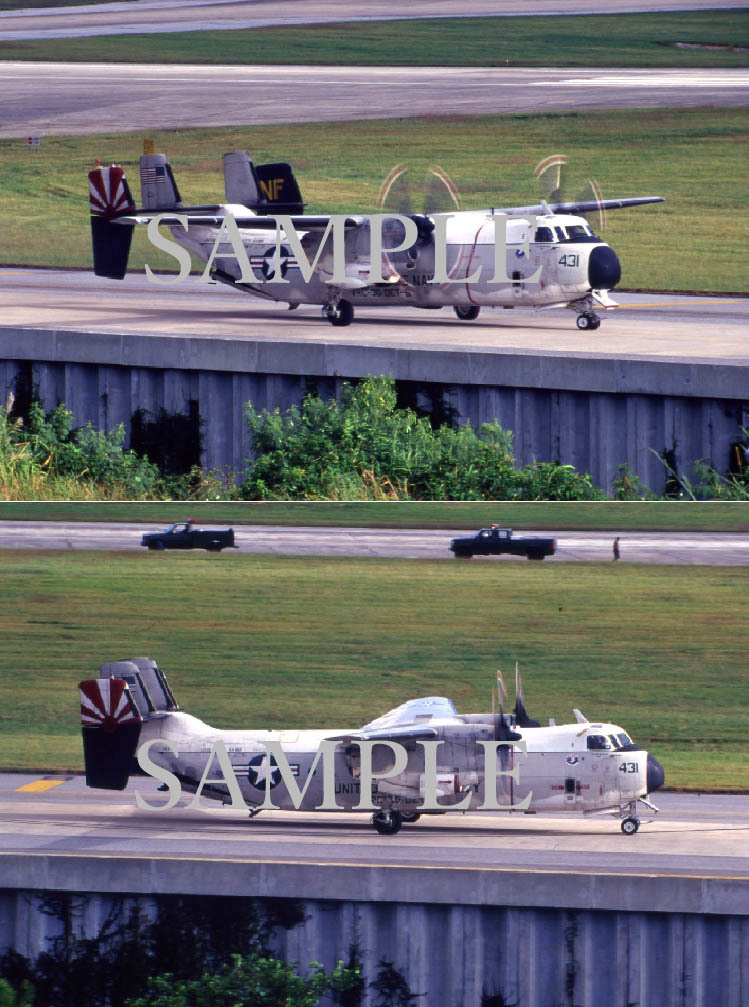 FR[ aircraft photograph ]L version 2 sheets America navy C-2 gray is undo. hand . basis ground 