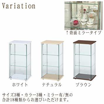  white height 120cm un- two trade collection case figure case 4 step height 120cm white the back side mirror attaching low 