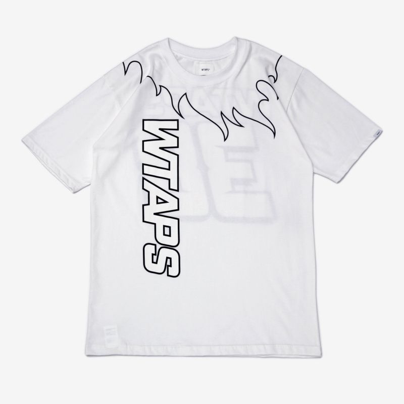 2020SS　WTAPS　FLAMES　WHITE　MEDIUM　Tシャツ