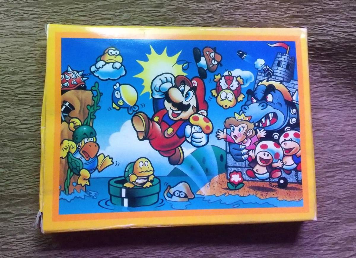  unused super Mario jigsaw puzzle ( Amada 1985 year )* damage many 10×13 centimeter about. size 