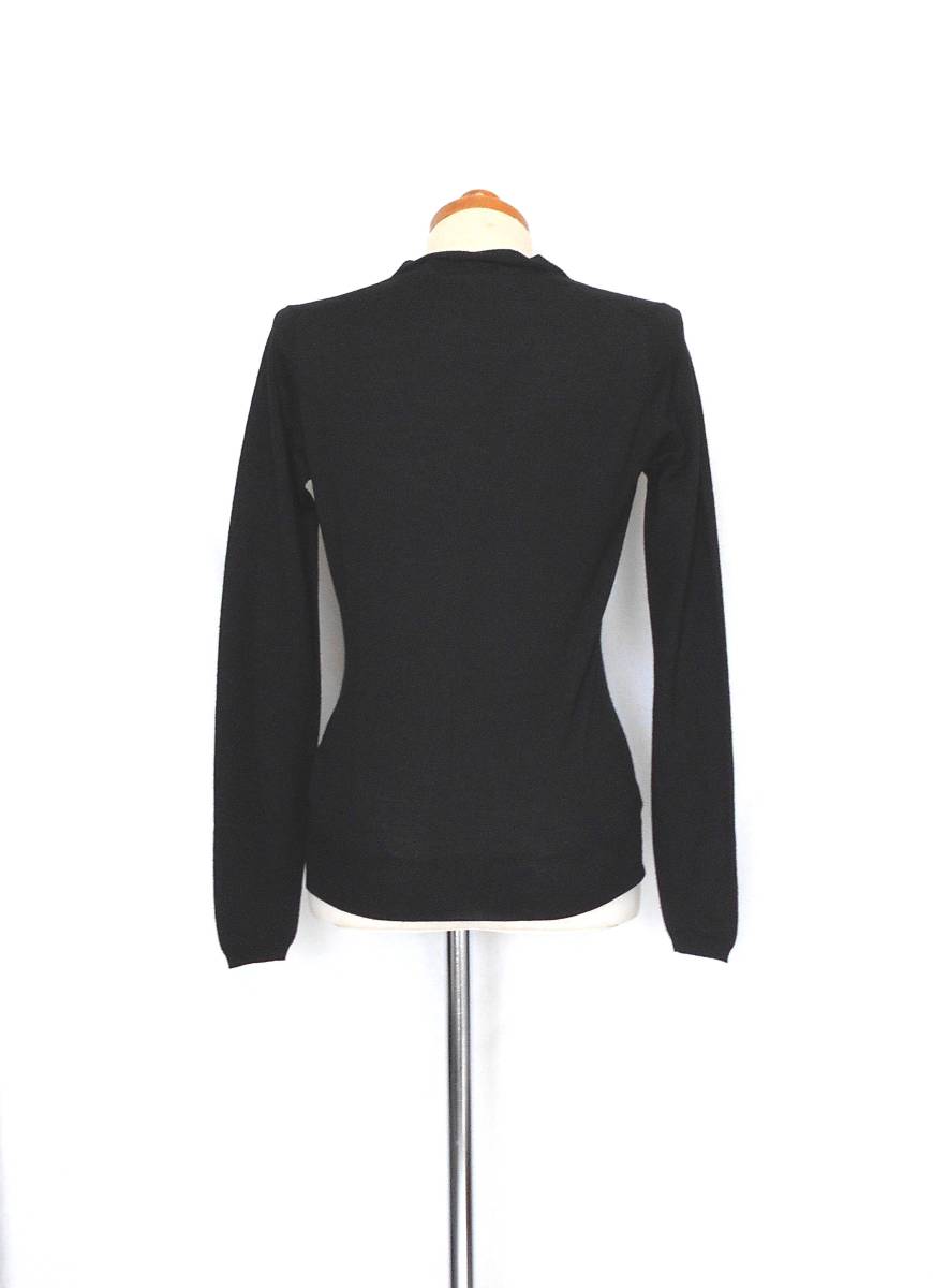 ( beautiful goods free shipping!) BODY DRESSING Deluxe body dressing black wool knitted cardigan ( black simple cardigan neatly )