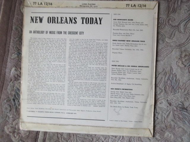 LP　ニューオリンズ　トゥデイ　NEW ORLEANS TODAY（キッド　ハワード　バンド_画像2