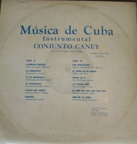 / 試聴可 / CUBA / キューバ/CONJUNTO CANEY/AREITO 3438/Guaracha/「黒い涙」「Son De La Loma」名曲が収録/ブエナビスタ・ソシアルクラブ_画像2