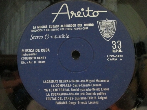 / 試聴可 / CUBA / キューバ/CONJUNTO CANEY/AREITO 3438/Guaracha/「黒い涙」「Son De La Loma」名曲が収録/ブエナビスタ・ソシアルクラブ_画像3