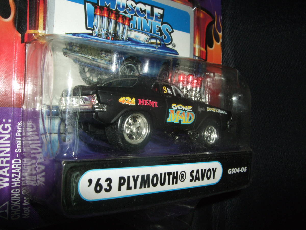  1/64 '63 Plymouth Savoy Muscle Machines マッスル・マシーンズ・プリムス・サヴォイ 新品未開封 検索：Hemi _画像4