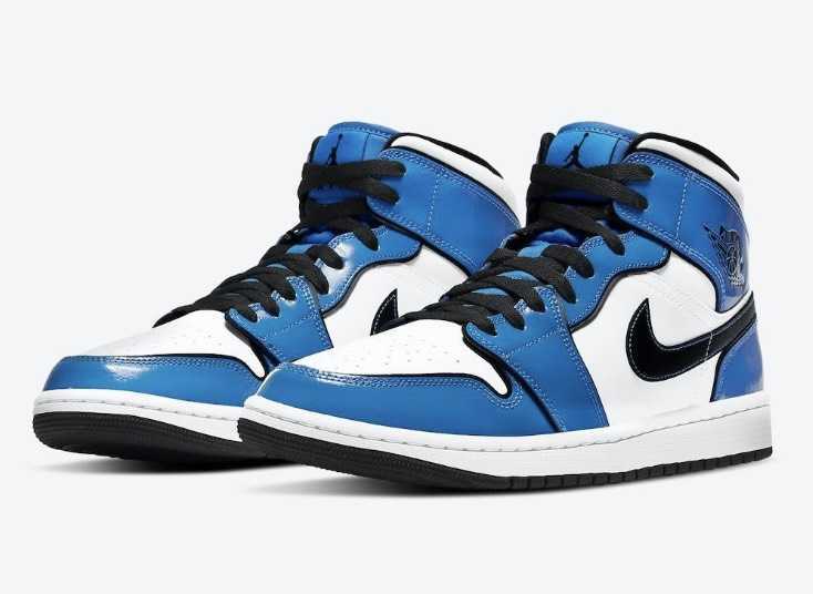 27.5cm【完売品】新品 NIKE AIR JORDAN 1 MID SE Signal Blue DD6834-402 US9.5 ナイキ ジョーダン シグナル ブルー フラグメント シューズ_27.5cm