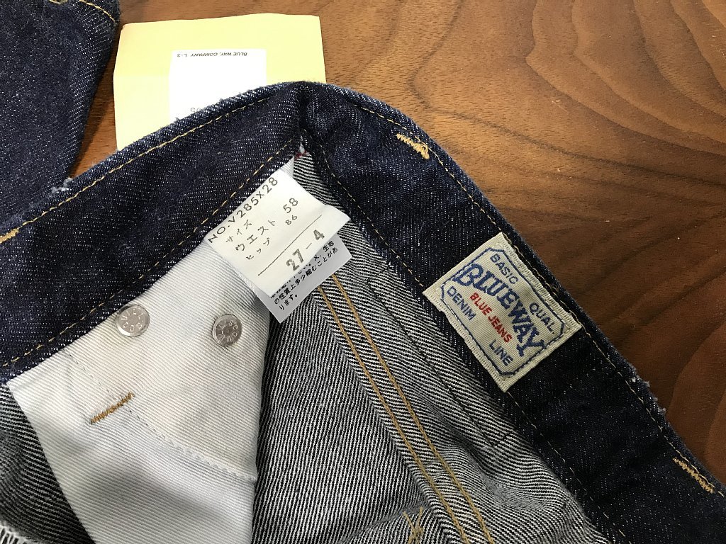 送料無料 未使用 BLUE WAY JEANS ブルーウェイ 日本製 ジーンズ 送料無料 未使用 BLUE WAY JEANS ブルーウェイ 日本製 ジーンズ