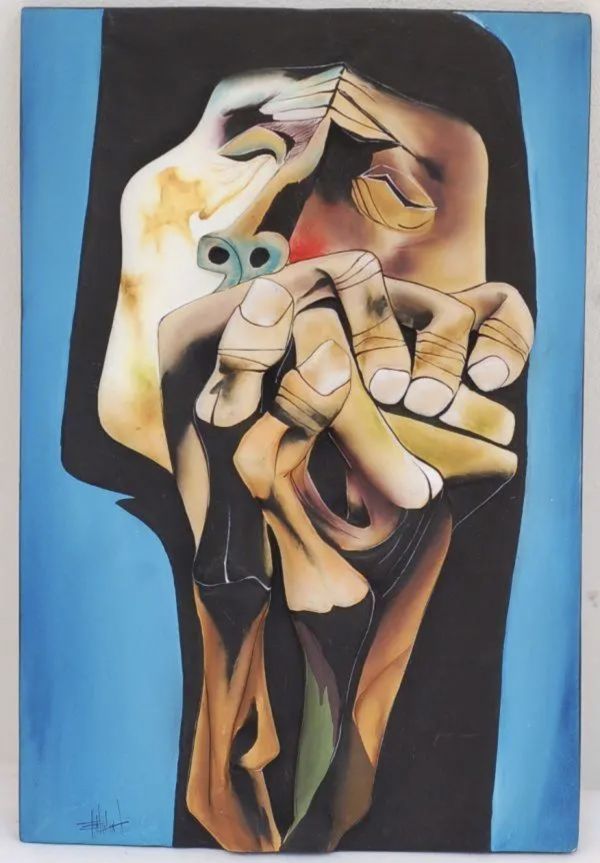 K3440 1980spota Lee art Oswaldo Guayasamin objet d'art oz waru dog ayasamin ornament art poster dressing up eka dollar Picasso 