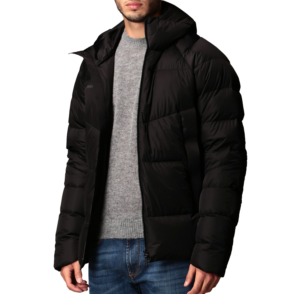 人気カラーの HOODED IN ZUN マムート■ EU購入】Mammut 【新品本物 JACKET アーバニアリング ■ダウンジャケット XL / ブラック ■ 男性用