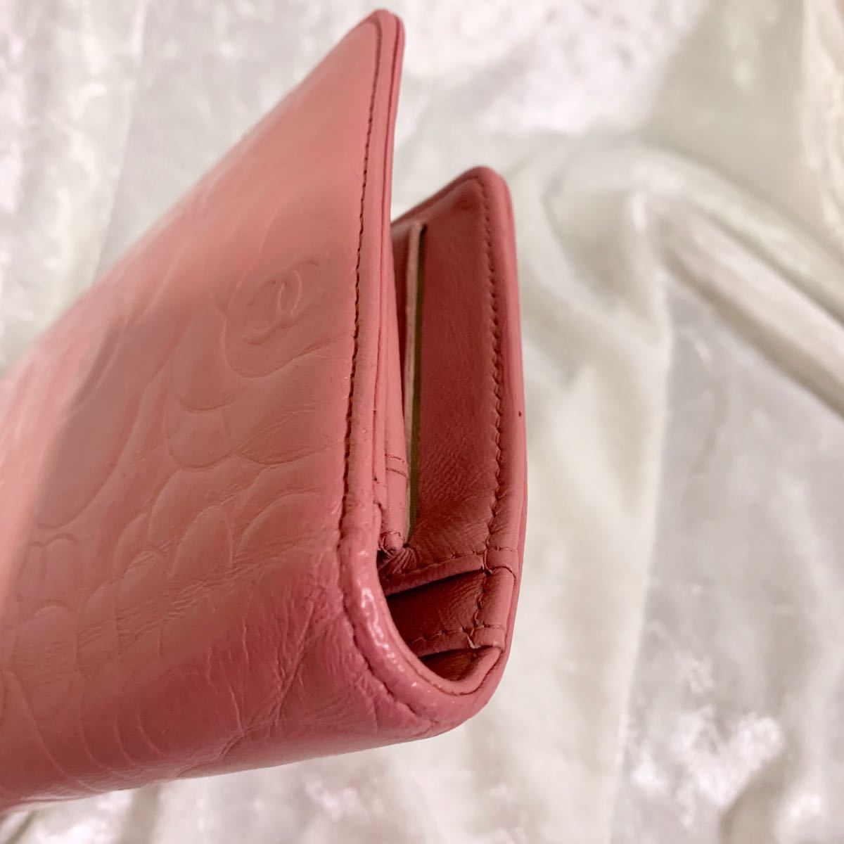 CHANEL シャネル カメリア ピンク 長財布 超美品