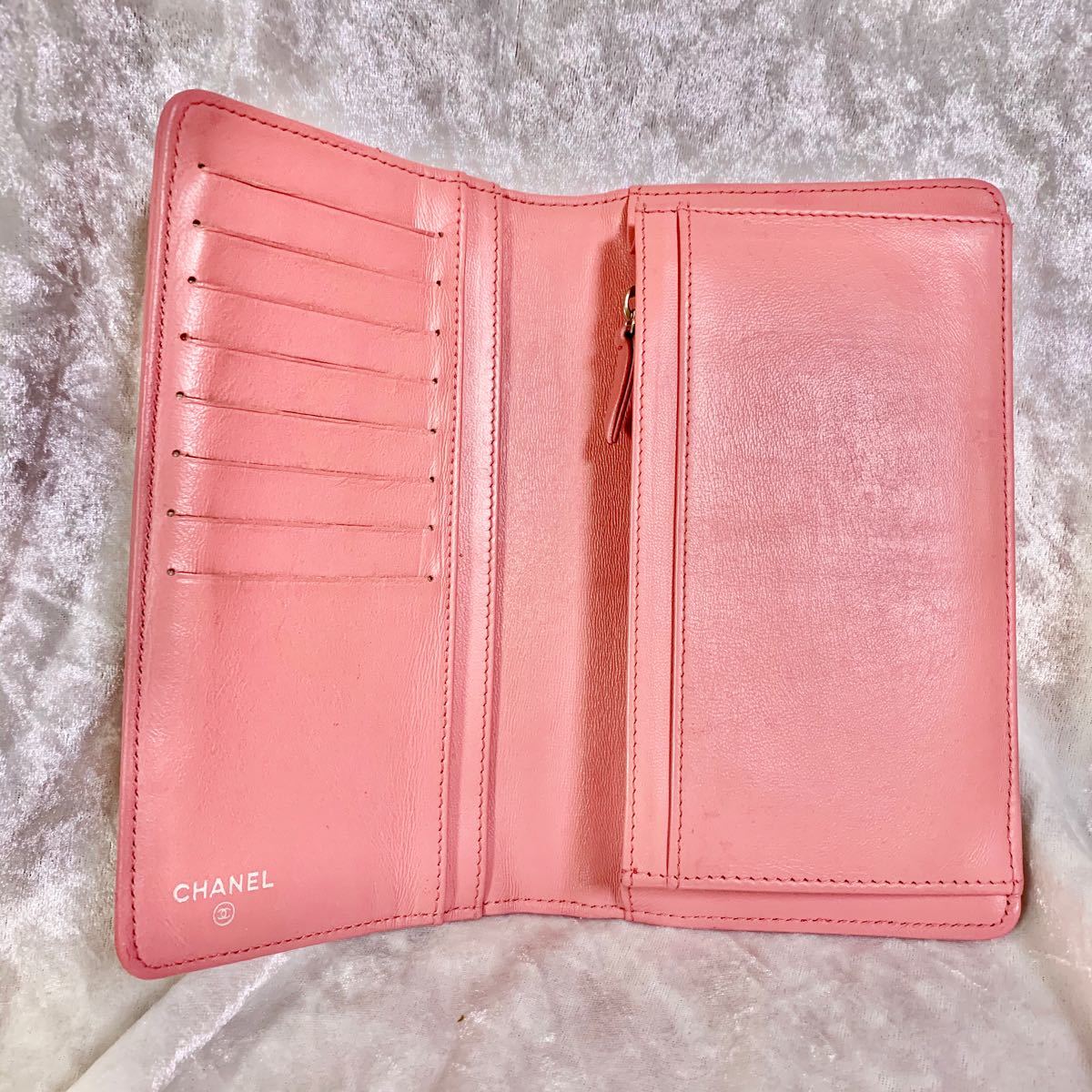 CHANEL シャネル カメリア ピンク 長財布 超美品