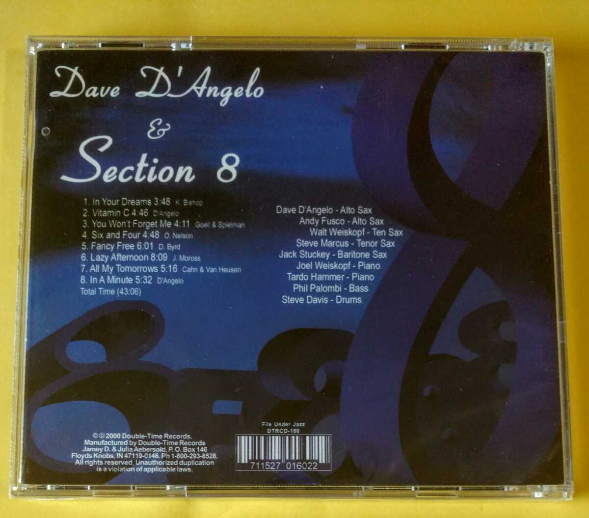 Dave D’Angelo & Section 8 『In A Minute』_画像2