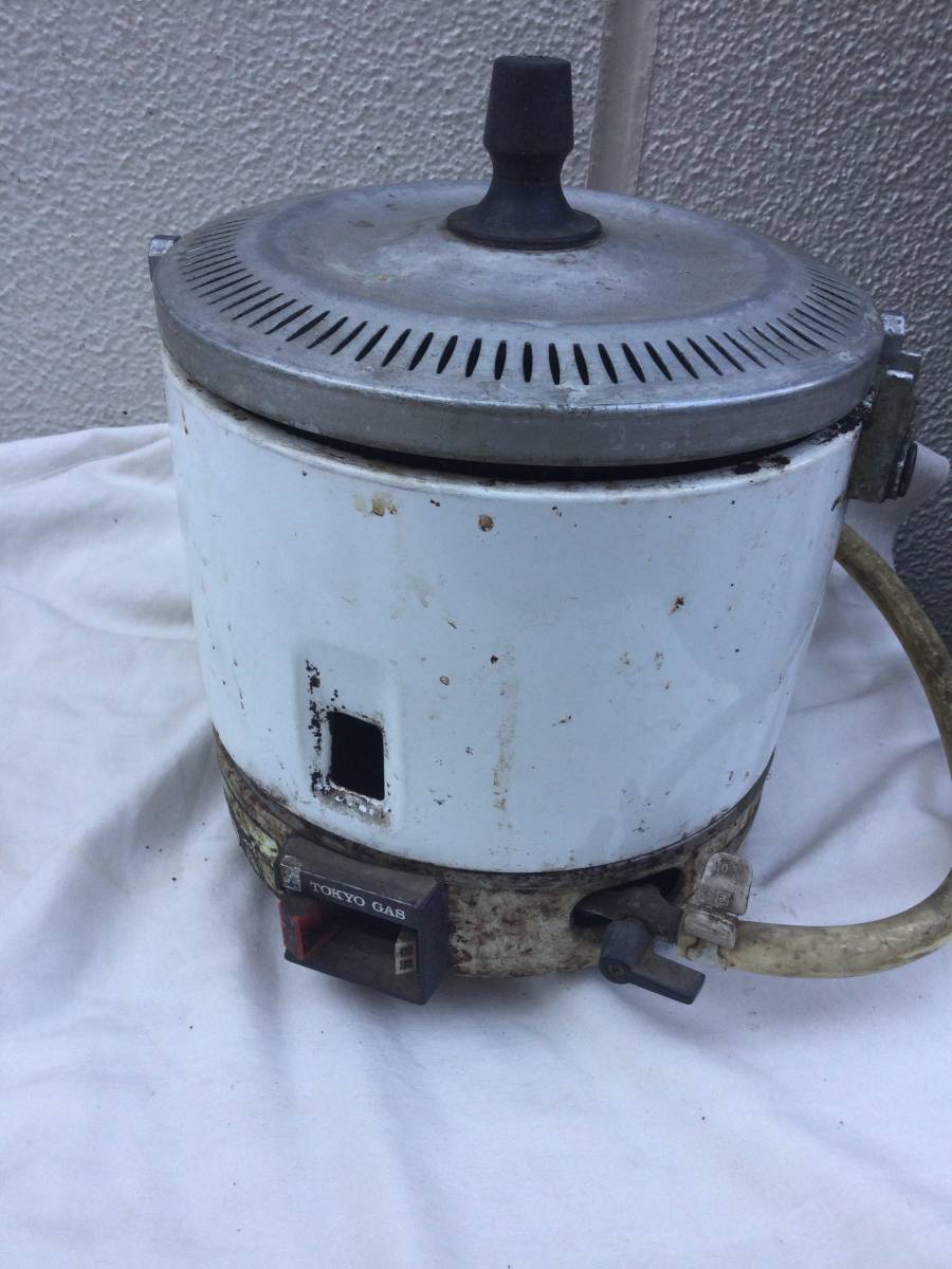 Yahoo!オークション - 昭和レトロ 東京ガス 炊飯器 5合 Yahoo!オークション - 昭和レトロ 東京ガス 炊飯器 5合