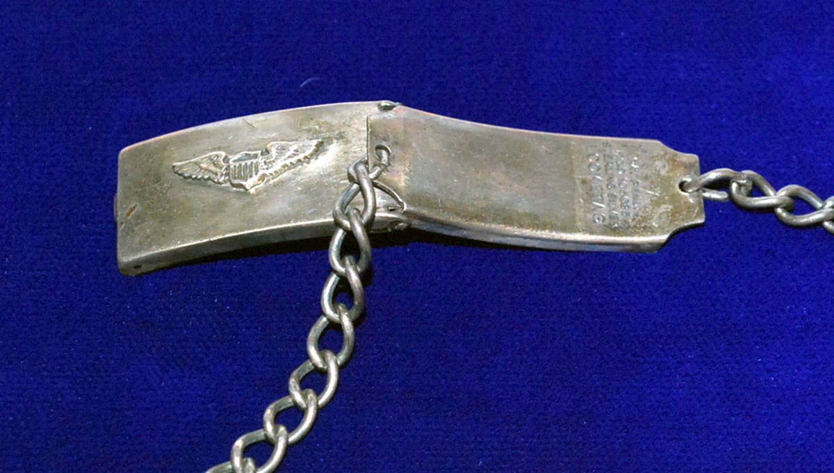 ☆ビンテージWW2 実物 40年代 U.S.ARMY AIR FORCES PILOT STERLING SILVER LOCKET BRACELET☆_画像9