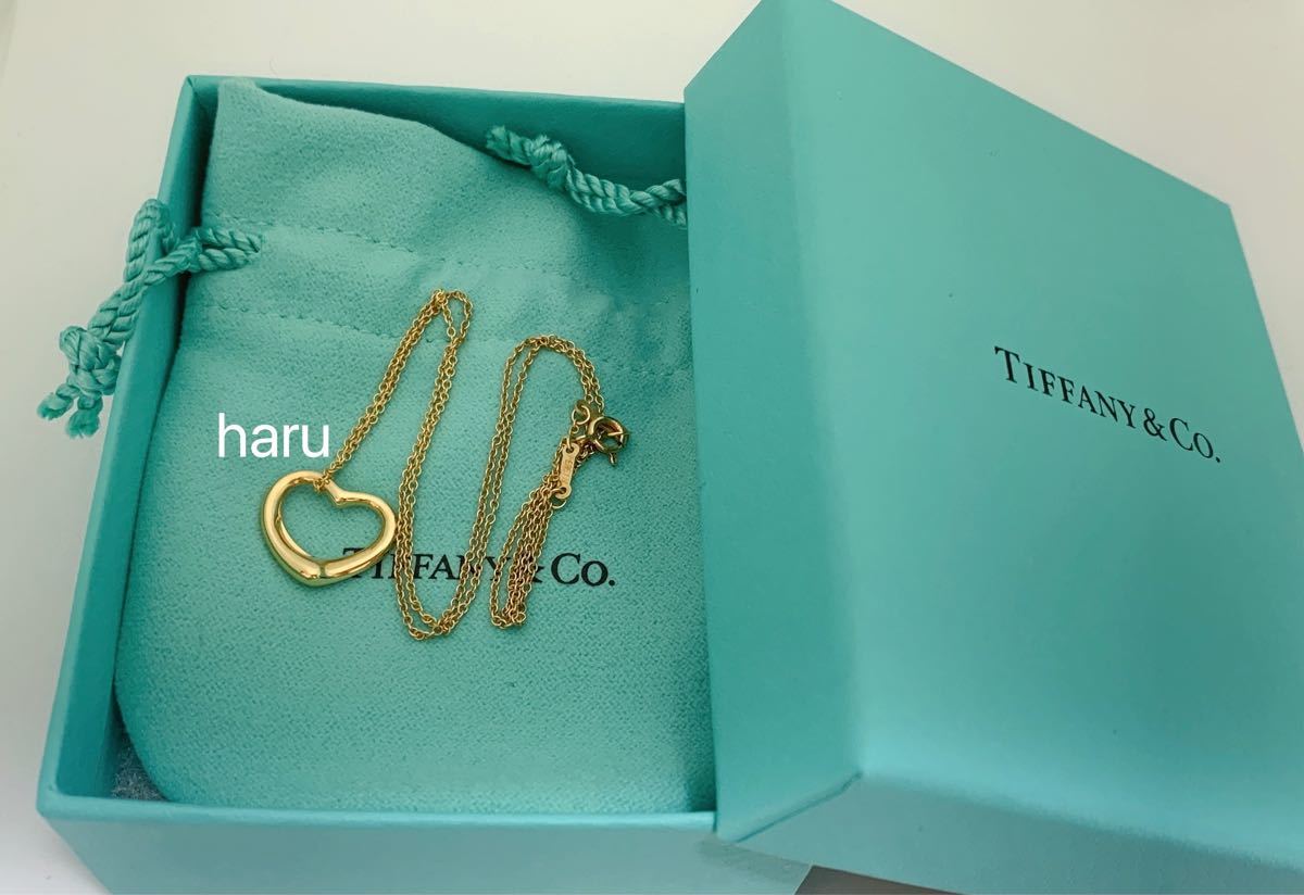 TIFFANY&Co ティファニーオープンハートK18イェーロゴールド TIFFANY&Co ティファニーオープンハートK18イェーロゴールド