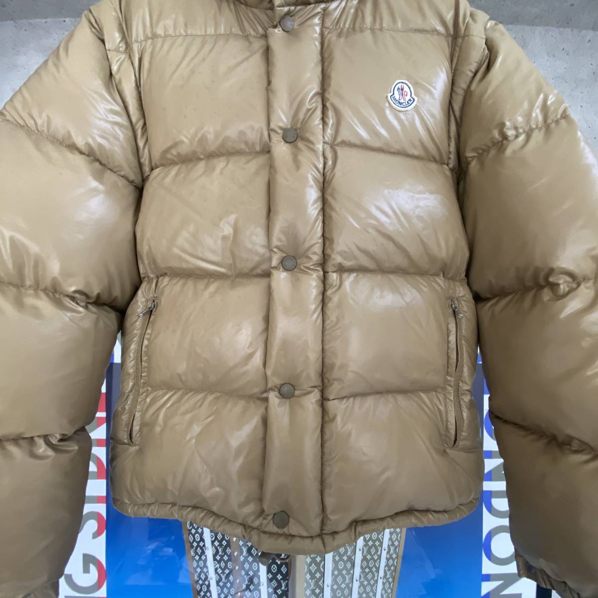 【即決】！！最候補！！ダウン100% 品質最高の茶タグ！MONCLER モンクレール VERONE ベローネ 2WAYダウンジャケット ダウンベスト 国内正規_画像4