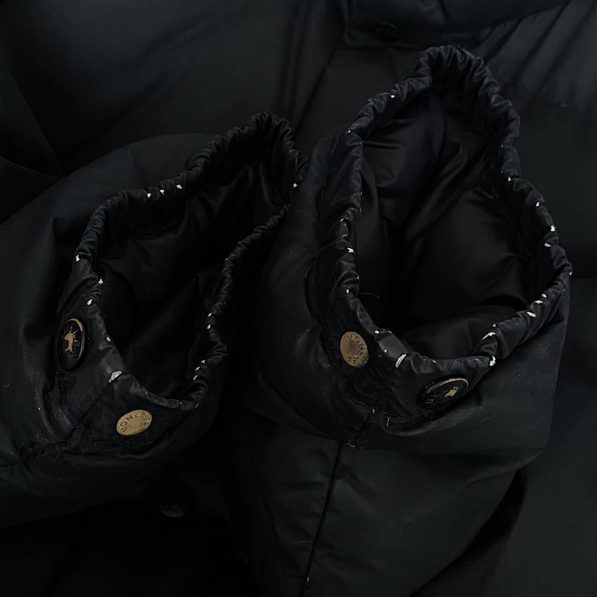 【即決】！！茶タグモデル！！MONCLER モンクレール ダウンジャケット ブラック メンズ 本物_画像7