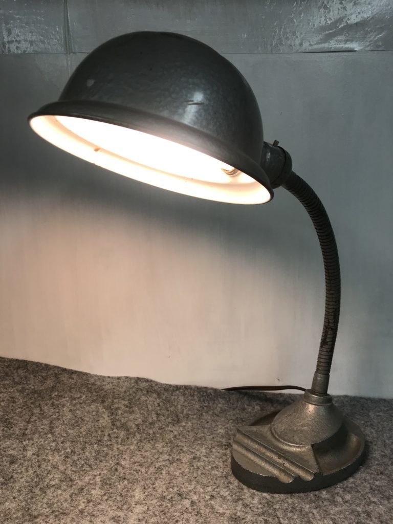 アンティーク ビンテージ デスクライト ランプ インダストリアル 照明 テーブルライト ライトスタンド グースネック 30s 40s
