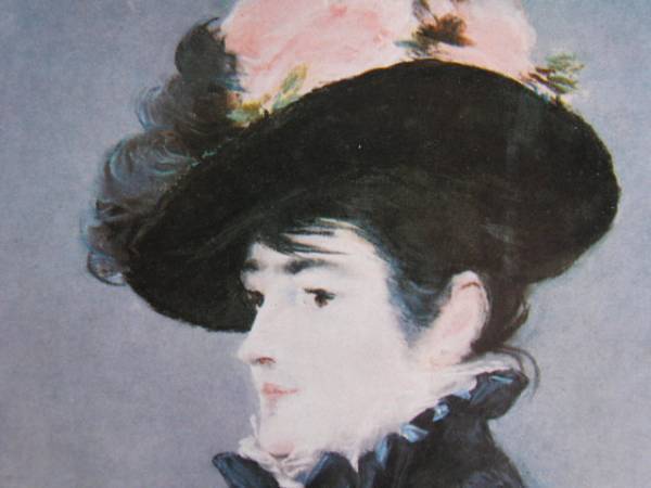 EDOUARD MANET、Mme.Martin en Chapeau noir garni de Roses、海外版超希少レゾネ、新品額装付、送料込み、y321_画像2