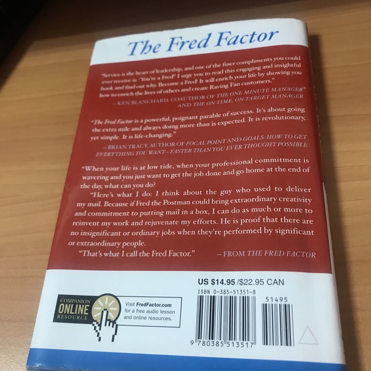  secondhand book foreign book The Fred Factor: How passion in your work and life can turn the ordinary into the extraordinary 9780385513517