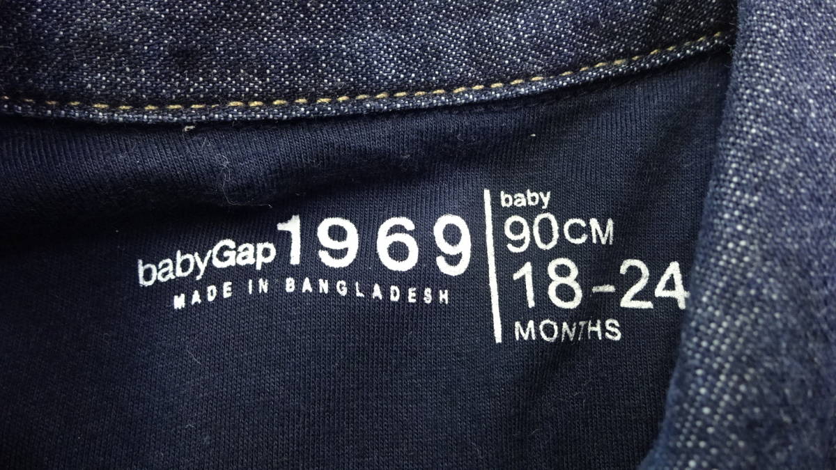 最終値下げ babyGap 18～24ヶ月 Gジャン デニムジャケット ネイビー ベビーギャップ ９０㎝ 【SALE／68%OFF】 ベビーギャップ