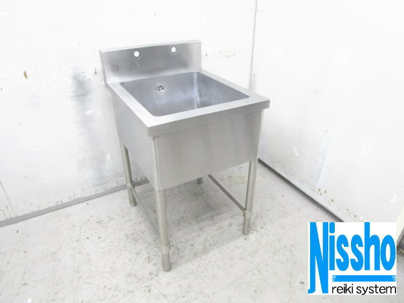 □中古 ステンレス1槽シンク・540×650×800/950(mm)厨房専門店 □中古 ステンレス1槽シンク・540×650×800/950(mm)厨房専門店