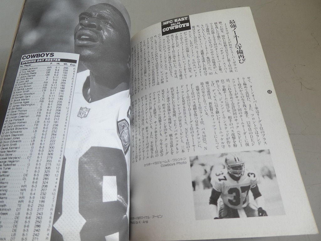 ●TOUCH DOWN NFL 1995年 SUPER BOWL ガイドブック タッチダウンNFL編●_画像6