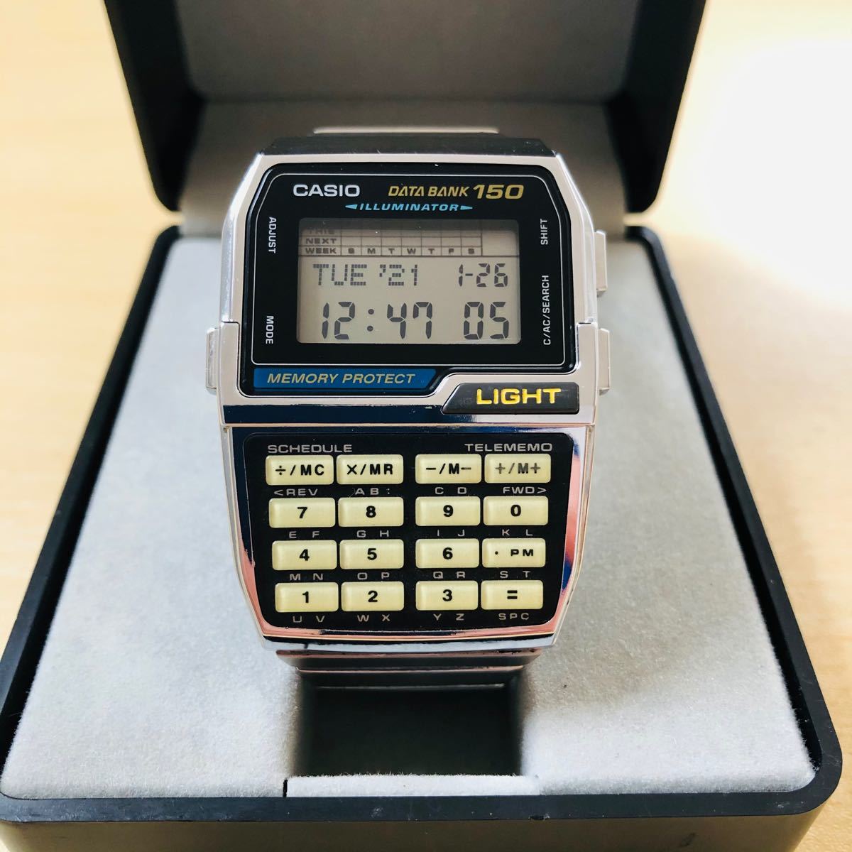 CASIO カシオ データバンクDBCー1500 シルバー 電池交換済