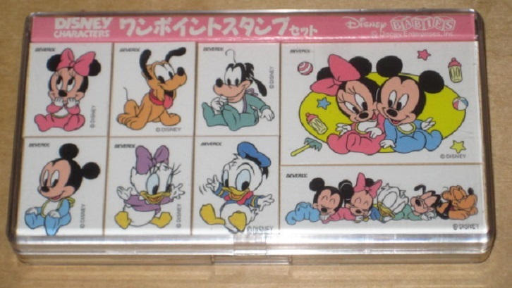 ヤフオク ディズニーキャラクタースタンプセット ワンポイ