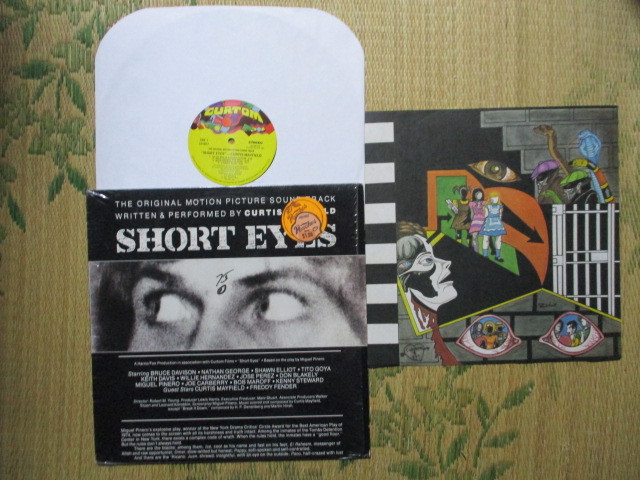LP Curtis Mayfield 「SHORT EYES : THE ORIGINAL MOTION PICTURE SOUND TRACK」輸入盤 CU5017 シュリンク付 美盤 ジャケットの天背にシワ_画像1