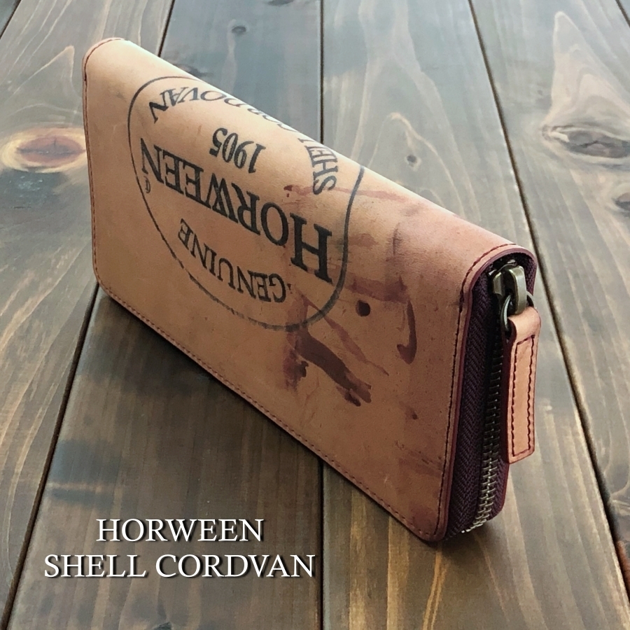 HORWEEN ホーウィン シェルコードバン × クロムエクセル 長財布