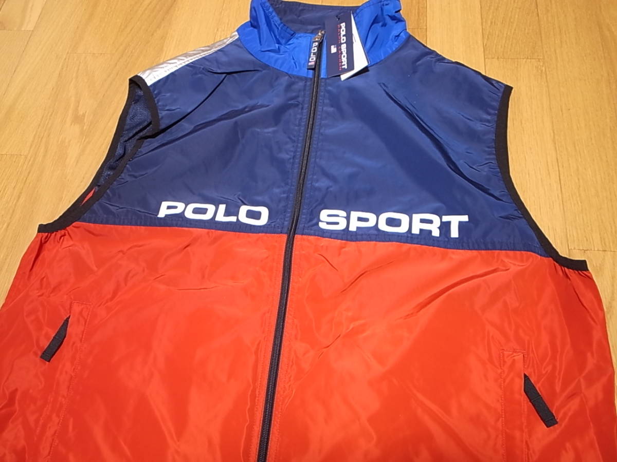 【送料無料 即決】POLO SPORT RALPH LAUREN OG FZ VEST M 新品 復刻 ポロスポーツ シルバー コレクション ベスト  ラルフ LIMITED EDITION