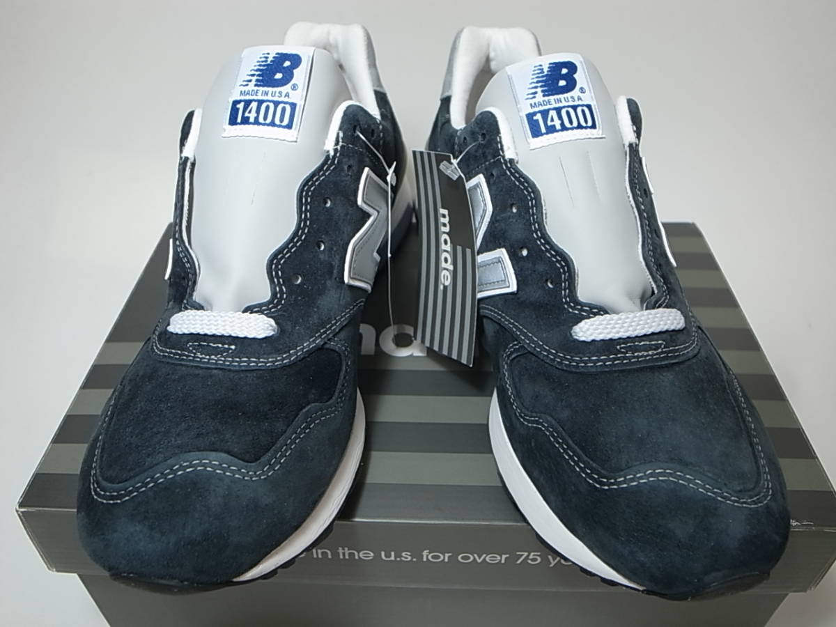 【送料無料 即決】J.CREW x NEW BALANCE 2020年 USA製 M1400NV 28cm US10新品 ジェイクルー別注 限定 コラボ ネイビー 紺スウェード 米国製_画像2