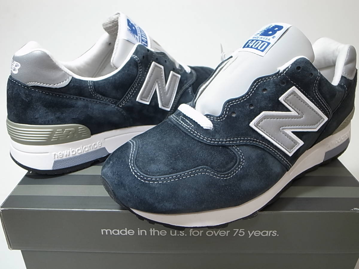 【送料無料 即決】J.CREW x NEW BALANCE 2020年 USA製 M1400NV 28cm US10新品 ジェイクルー別注 限定 コラボ ネイビー 紺スウェード 米国製_画像5