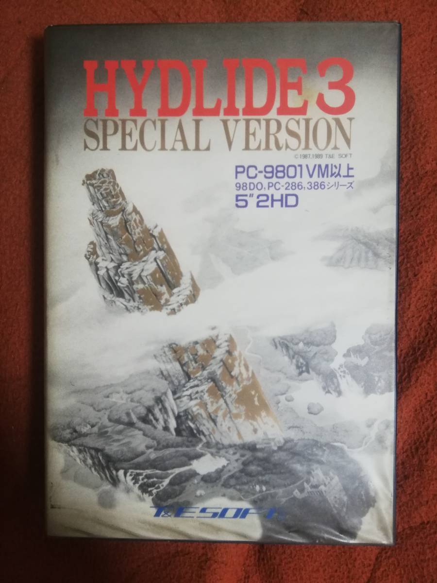 「ハイドライド3 SPECIAL VERSION」 箱付き 5&#34;2HD PC98 T&Eソフト