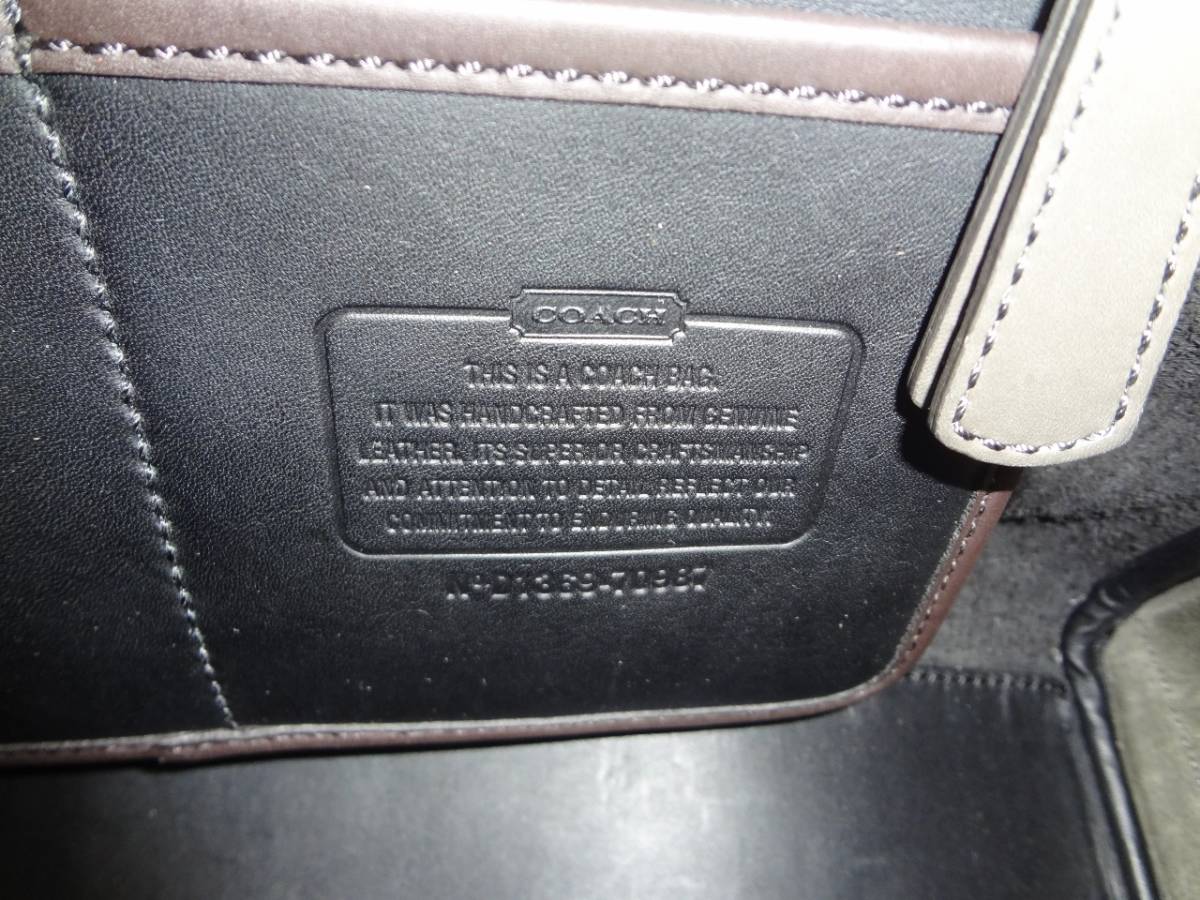 【美品　希少　10万円】 COACH 　コーチ　70987　オールレザー　ブリーフケース　 ビジネスバッグ_画像7