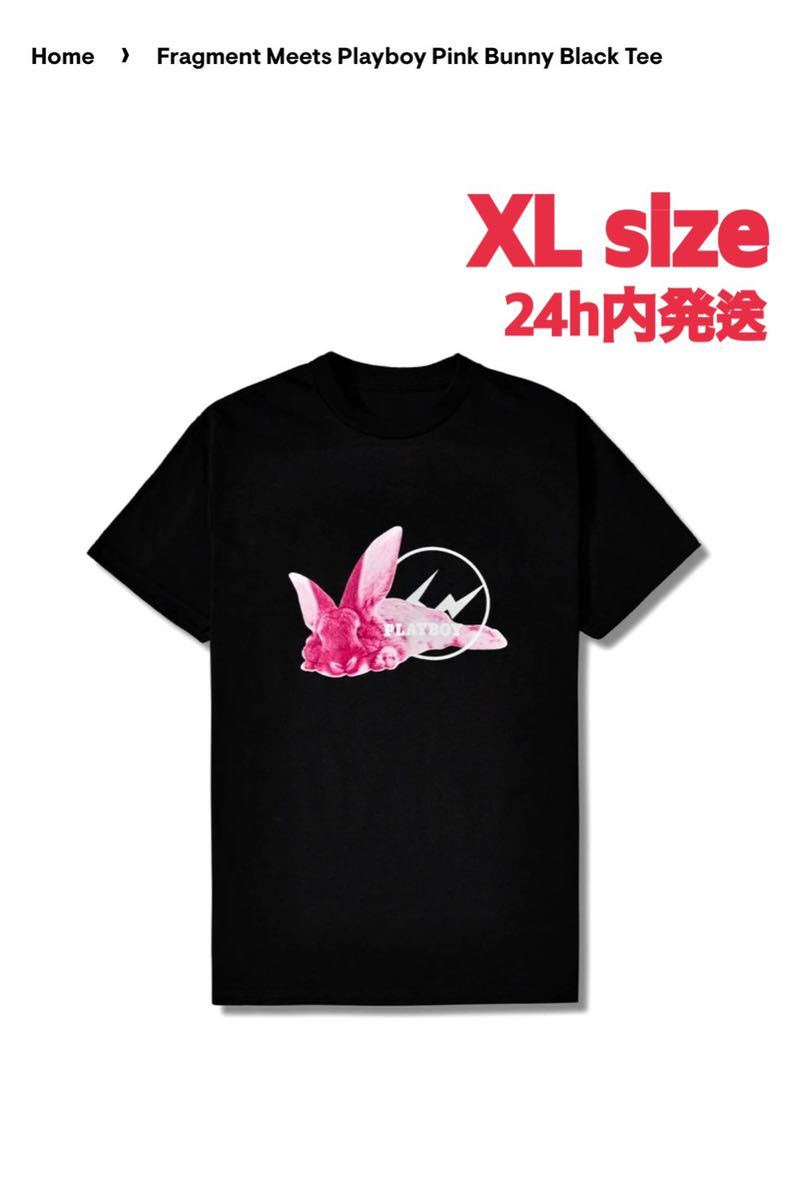 Fragment Meets Playboy Pink Bunny Black Tee XLサイズ 藤原ヒロシ