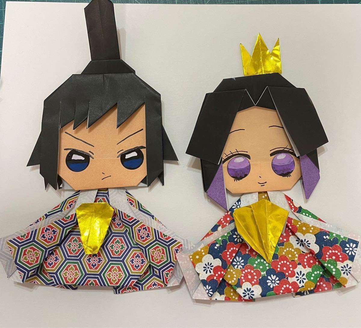 Paypayフリマ 鬼滅の刃キャラクター折り紙ひな祭りセット5対 通常キャラクター7体 Paypayフリマ 鬼滅の刃キャラクター折り紙ひな祭りセット5対 通常キャラクター7体