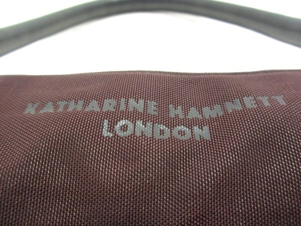 KATHARINEHAMNETT( Katharine Hamnett ) nylon x leather business bag 846364B334-239B