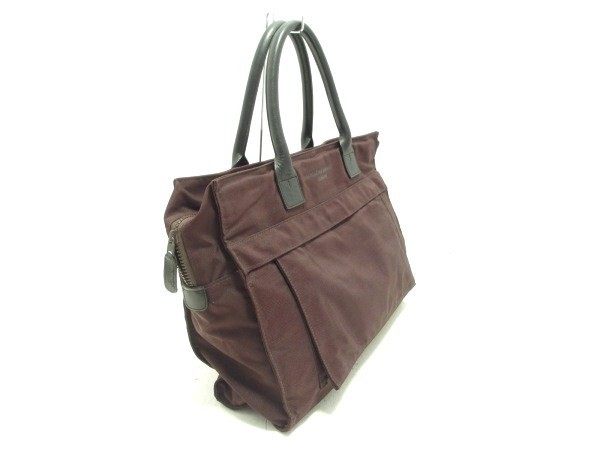 KATHARINEHAMNETT( Katharine Hamnett ) nylon x leather business bag 846364B334-239B