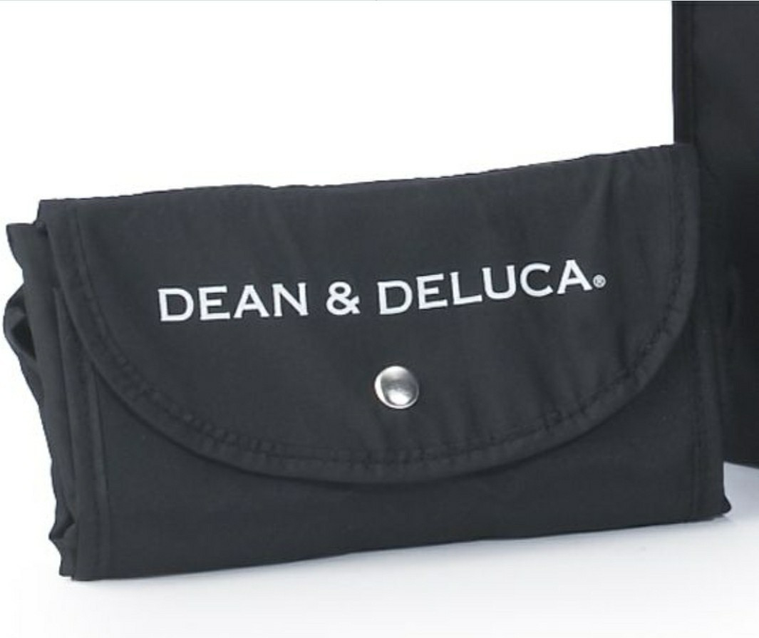 DEAN&DELUCA　ディーン&デルーカ　ショッピングバッグ ブラック　黒　エコバッグ　新品