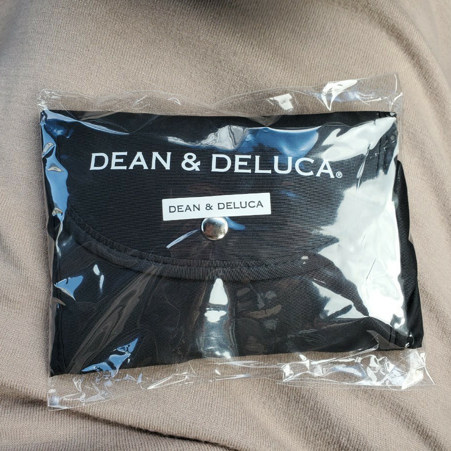 DEAN&DELUCA　ディーン&デルーカ　ショッピングバッグ ブラック　黒　エコバッグ　新品